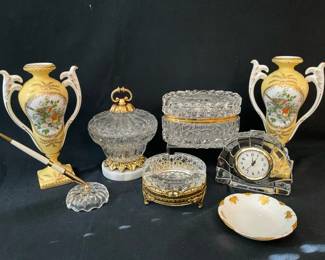 Gold Gilt Crystal Decor 