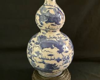 Blue Dragon Vase