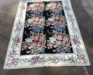 Rug With Botanical Pattern
