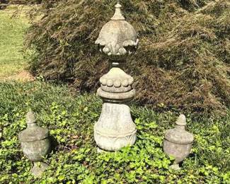 Concrete Garden Finials