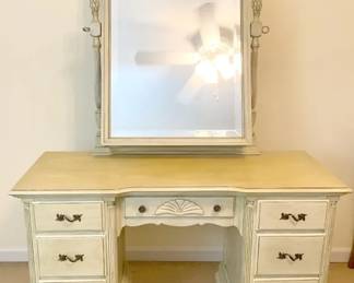 Tilted Mirror Vanity Dresser