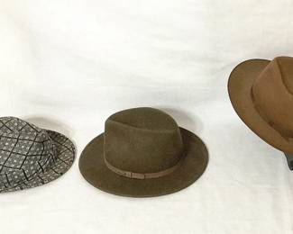 Set Of Fedora Hats
