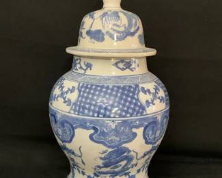 Blue White Ginger Jar