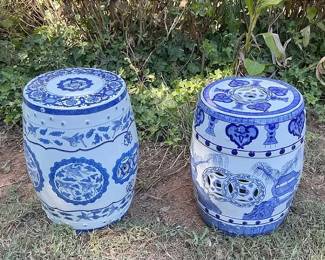 Blue And White Tables