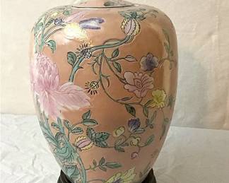 Salmon Floral Urn