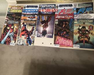 Assorted Vintage Marvel and DC Comics.