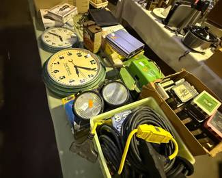 Vintage Clocks and Audio equipment 