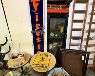 Porcelain and Stamped Steel Signage