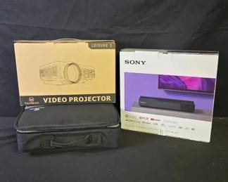 Sony Bluray DVD Player  Video Projector Combo New In Box 
