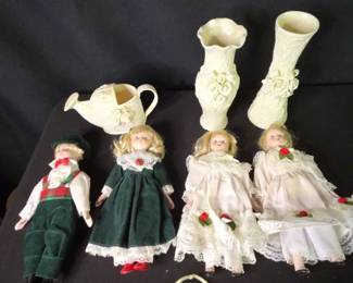 Porcelain Dolls And Dresser Decor
