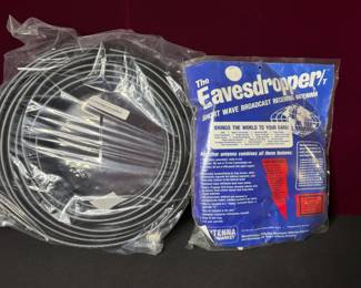 The Eavesdropper Short Wave Broadcast Receiving Antenna Coax Cable