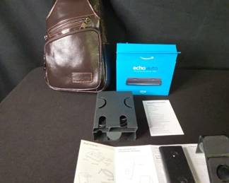 Mens Leather Sling Back Bag And Echo Auto