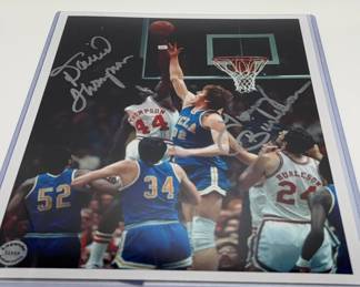 NC State Wolfpack David Thompson And Tommy Burleson Autographed Photograph