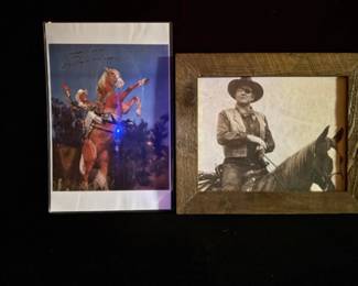 Roy Rogers And John Wayne Wall Decor