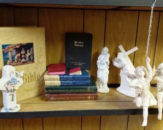 Bible and Shelf Statue Collection
