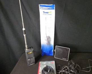 Realistic Hand Held Scanner, Speaker, Antenna And Antenna Cable