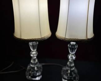 Vintage Pair Of Boudoir Lamps