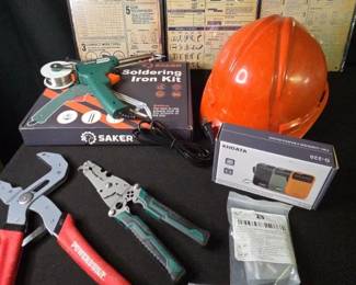 Garage Tools Soldering Kit, Pliers, Wire Stripper And More