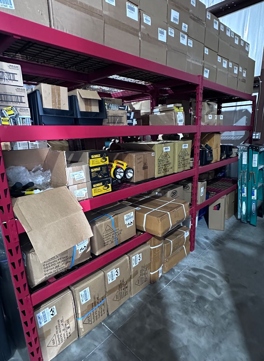 Sampling of inventory - Lots of tarps