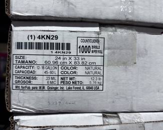 16 Gallon plastic bags - 1000 per box