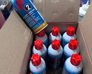 Cans of lubricant