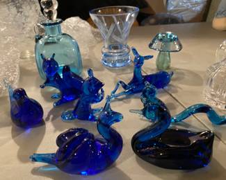Cobalt glass menagerie