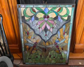 Leaded glass panels…
