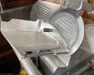 Italian commercial meat slicer