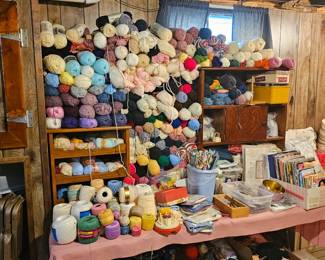 Yarn and sewing supp;ies