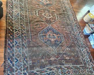 Antique Hand Knotted Persian Rug (D)
Started to become unraveled on one edge
81” x 118”