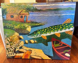 Signed Billy Hassell Morning Dwelling Painting on Canvas
Hassell is a well known artist with a strong auction record and his pieces hand in museums around the country. Noted for his nature related themes Hassell is widely collected.