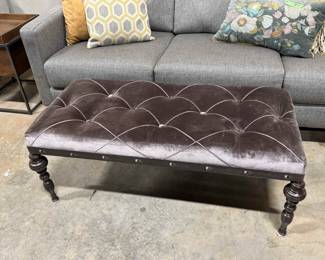 Purple tufted bench