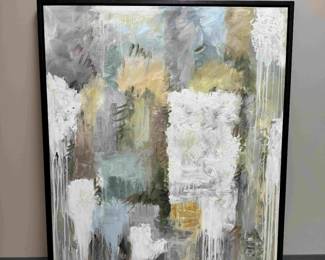 contemporary artist guild black frame beige spots