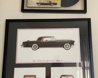 Assortment of Framed Car Related