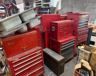 All tool boxes loaded with tools