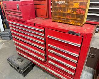 boxes are loaded with hundreds of tools, some snap on and mac tools