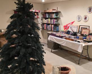 Basement left. That tree was purchased in 1969!