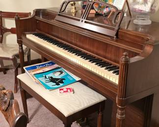 Vintage Story & Clark piano.