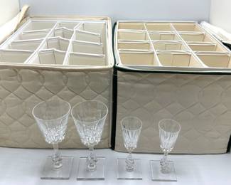 2 Sets Vintage Tiffin-Franciscan Crystal Wine Glasses, Purchased At Tiffany's In 1962 (24 Pieces)
Lot #: 49
