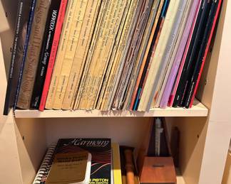 Vintage Metronome, Recorder & Over 40 Music Instuction Books & Sheet Music
Lot #: 168