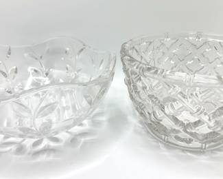 2 Vintage Tiffany & Co Crystal Bowls: Bamboo Lattice Bowl & Floral Vine Bowl
Lot #: 13
