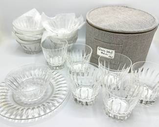 13 Vintage Cut Glass Salad Plates & 12 Matching Bowls, Purchased At Tiffany's In 1962
Lot #: 51