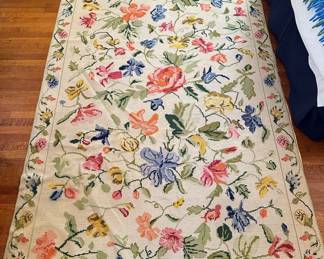 Vintage Hand Woven Area Rug With Roses Flowers (Approximately 9 By 5.5 Feet)
Lot #: 68