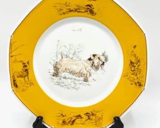 Hermes Chasse Yellow Octagonal Porcelain Plate With Sealyham Terrier Dog
Lot #: 8