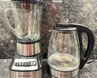 Hamilton Beach Blender & Glass Electric Tea Kettle Water Heater
Lot #: 178