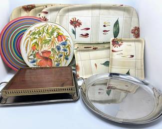 Over 15 Trays & Chargers Including 2 Silver By William Sonoma
Lot #: 159