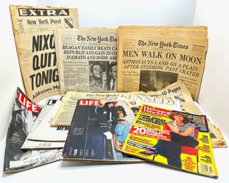 Vintage Magazines & Newspapers: Kennedy, Reagan, Nixon & More
Lot #: 167