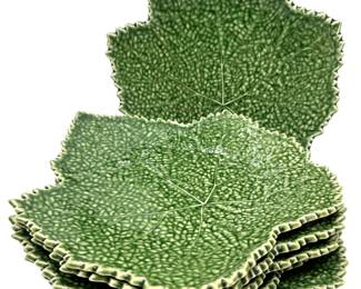 Set 6 Keesal & Mathew Ceramic Leaf Plates, Appear Unused
Lot #: 144