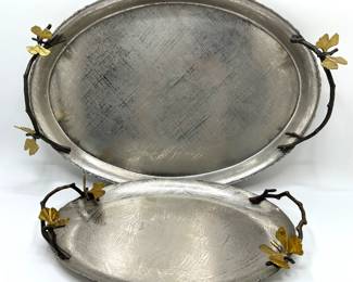 2 Michael Aram Butterfly Ginkgo Oval Trays
Lot #: 46