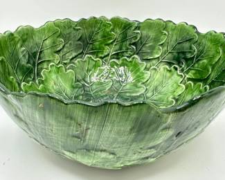 Vietri Foglia Italian Large Leaf Salad Bowl, Numbered
Lot #: 93